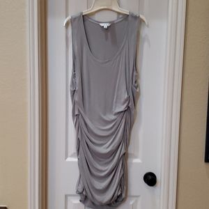 Cabi rouged grey blouse dress
